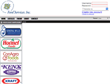 Tablet Screenshot of orders.foodservicesinc.com